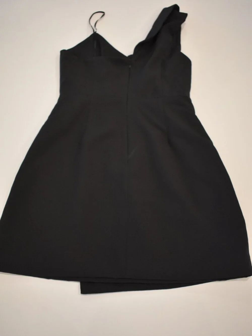 DO+BE Women's Black One Shoulder Cocktail Dress Size Medium Asymmetrical Mini - Picture 3 of 6